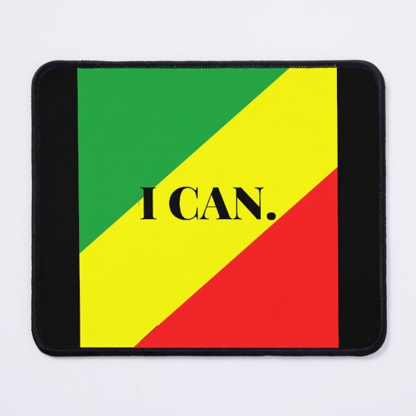 Item preview, Inspirational words: I CAN. (African flag) designed and sold by AfricanProverbs.