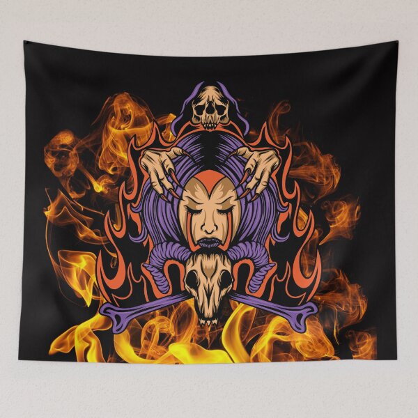 Item preview, Skull Burning Hell  designed and sold by ArtOfStars.