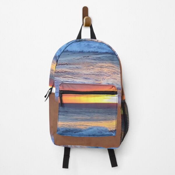 Item preview, Sunset on the beach with beautiful waves sea ocean designed and sold by CattlettArt.