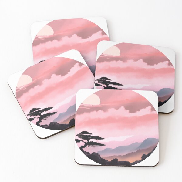 Item preview, Bonsai Mountain Sunset designed and sold by HeapOfGoodVibes.