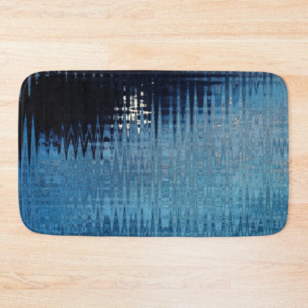 Item preview, Coastal Abstract Ocean Lines in Blue Shades Water Aesthetic Reflection 2 of 4 designed and sold by Beachy.