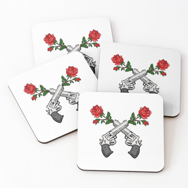 Item preview, 2 crossed guns and roses  designed and sold by hotifroti.