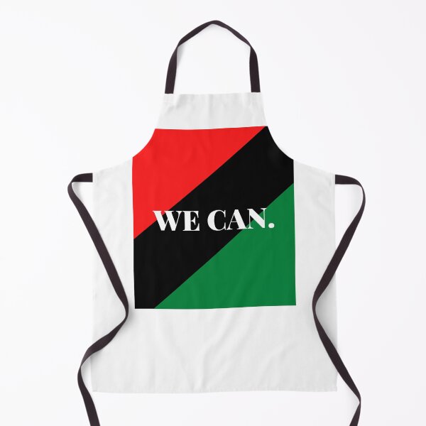 Item preview, Inspirational words: WE CAN. (Pan-African flag) designed and sold by AfricanProverbs.