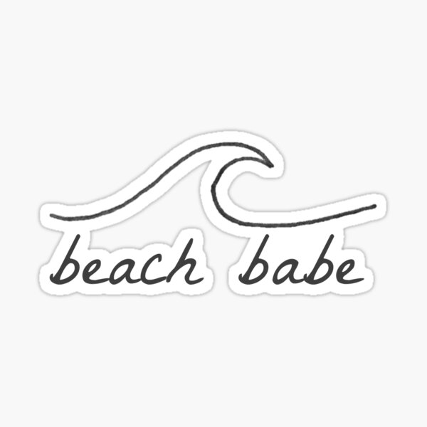 Beach Babe Stickers for Sale Redbubble pic picture