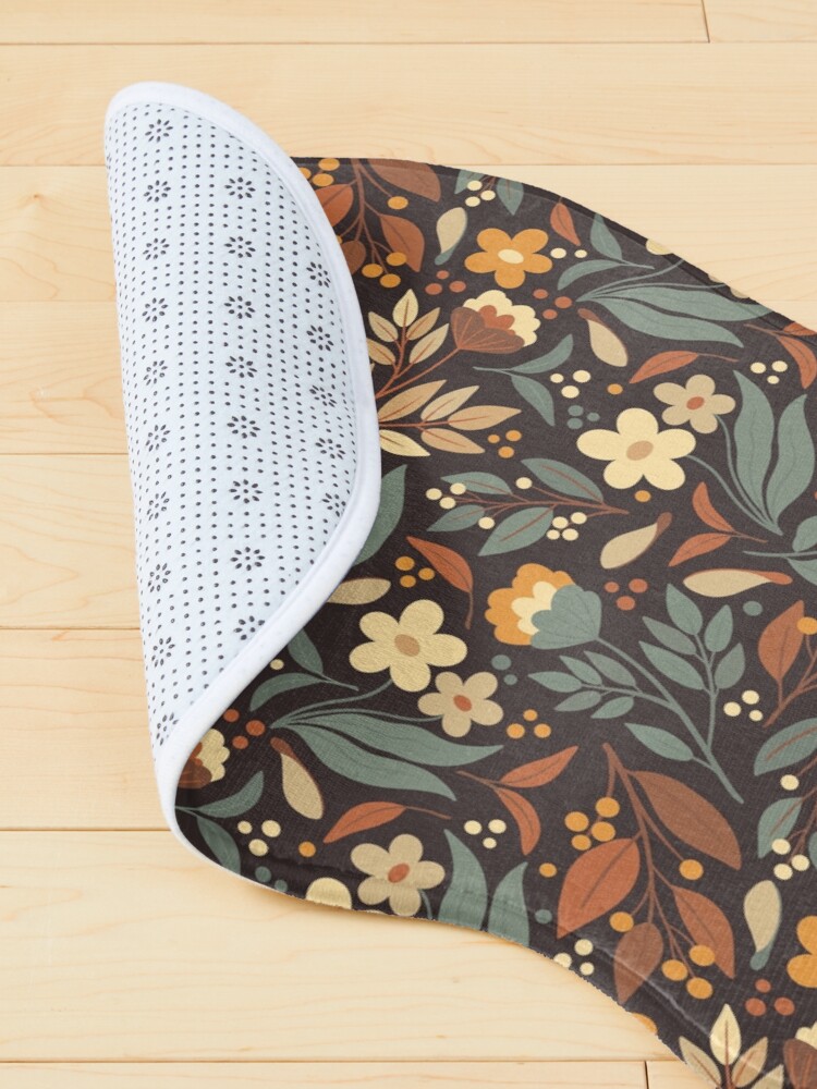 Alternate view of Boho fall floral meadow Pet Mat