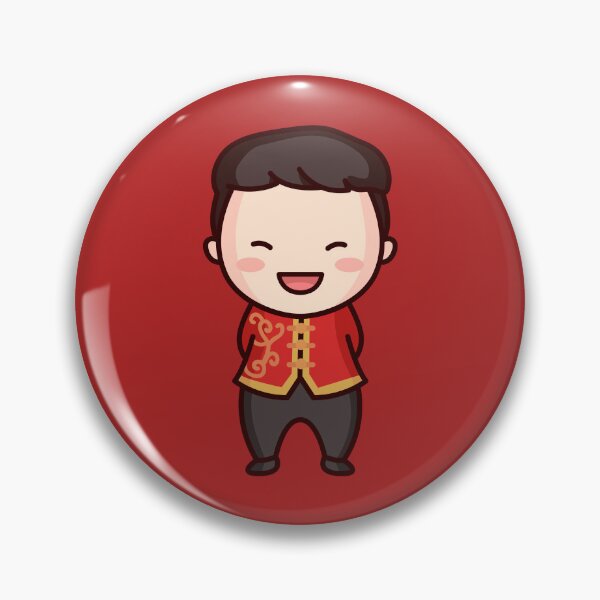 Item preview, Kawaii Cute Traditional Chinese Man Cartoon designed and sold by TwoTenDesign.