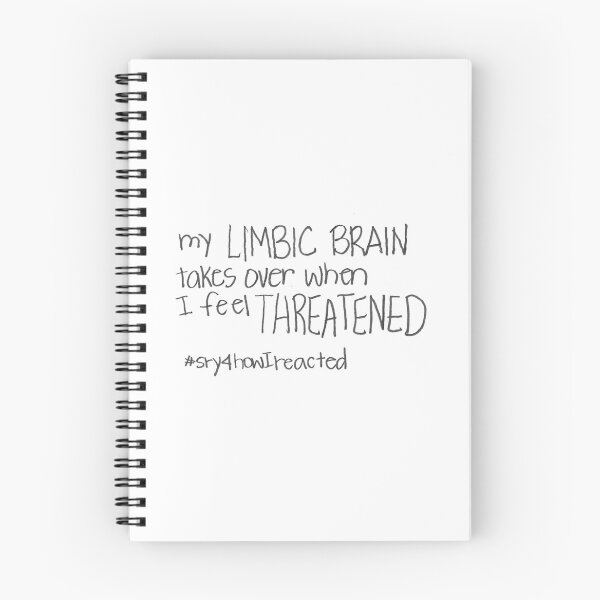 Item preview, My LIMBIC BRAIN takes over when I FEEL THREATENED #sry4howIReacted designed and sold by gruntledca.