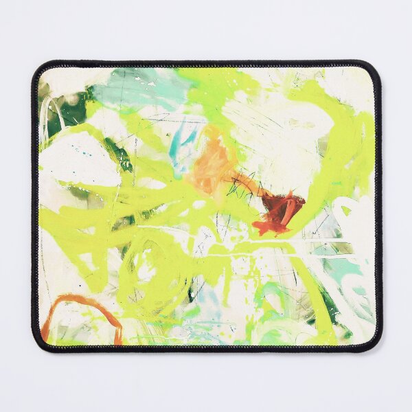 Item preview, Green Red Orange Blue Abstract Painting  designed and sold by Grey Robinson.