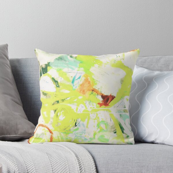 Item preview, Green Red Orange Blue Abstract Painting  designed and sold by Grey Robinson.