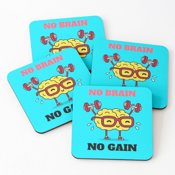 Item preview, No brain no gain !!! designed and sold by Tchakou.