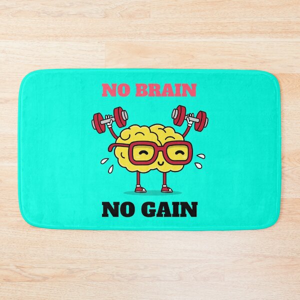 Item preview, No brain no gain !!! designed and sold by Tchakou.