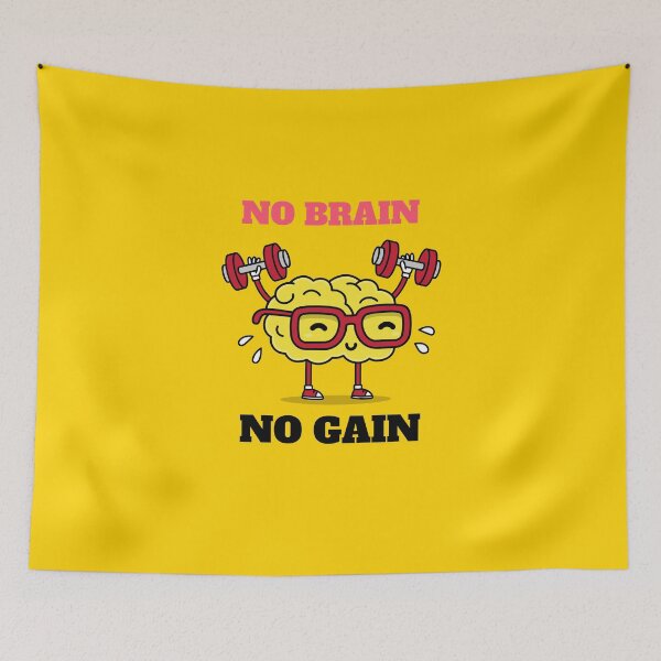 Item preview, No brain no gain !!! designed and sold by Tchakou.
