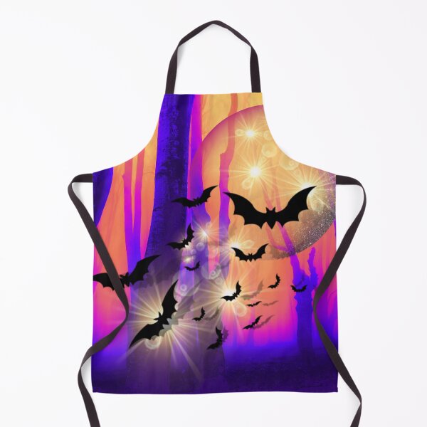 Item preview, A fantasy Halloween forest design of bats surrounding a glowing orb designed and sold by ditzy-designs.