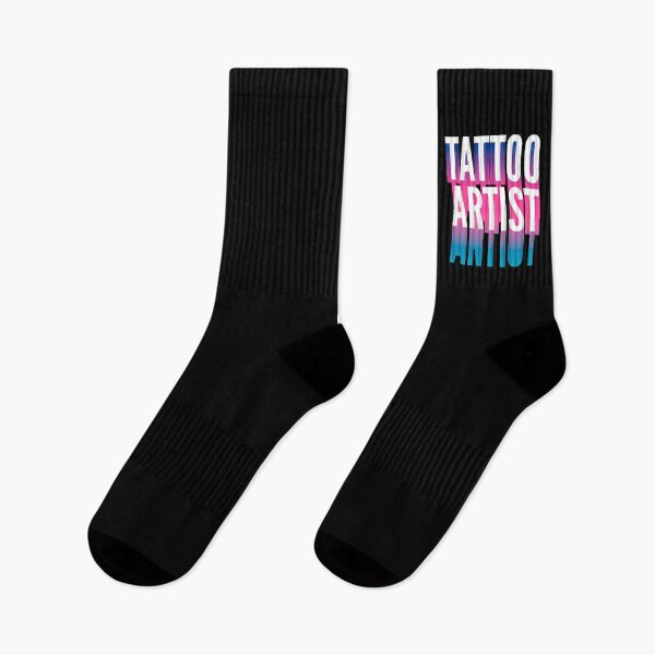 Item preview, Artista del tatuaje con larga sombra degradada designed and sold by SVPOD.