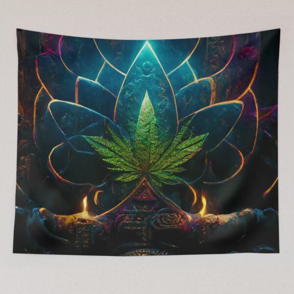 Item preview, Sacred Cannabis Lotus designed and sold by SoulShaman.