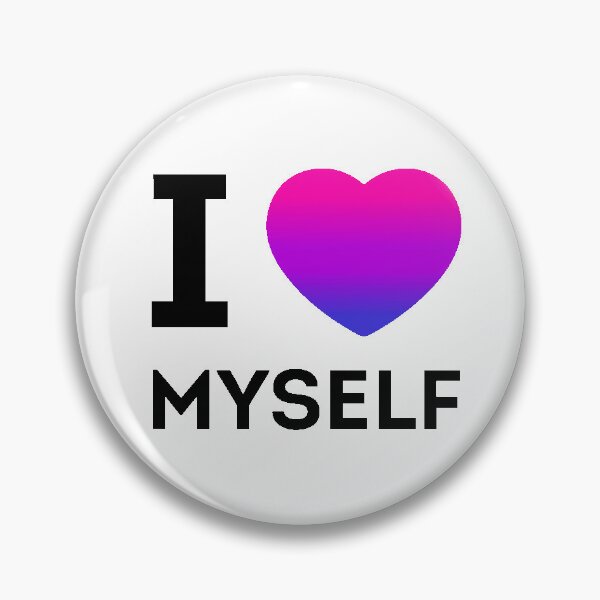 Item preview, I LOVE MYSELF STICKER (BISEXUAL PRIDE FLAG) designed and sold by StylerIron.