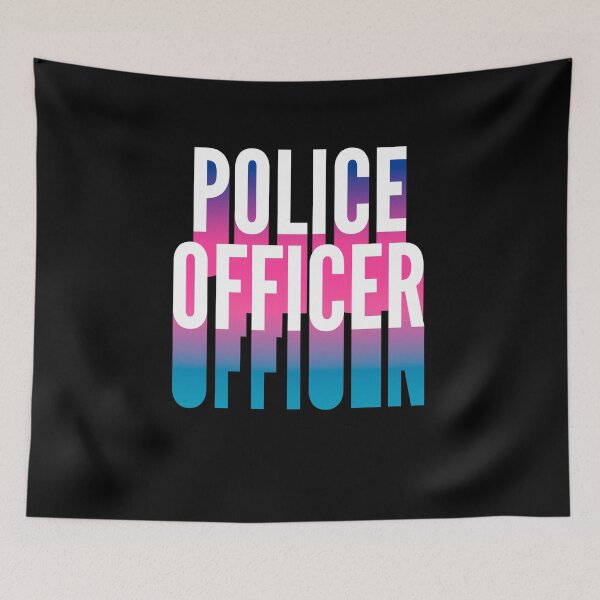 Item preview, Police Officer With Long Gradient Shadow designed and sold by SVPOD.