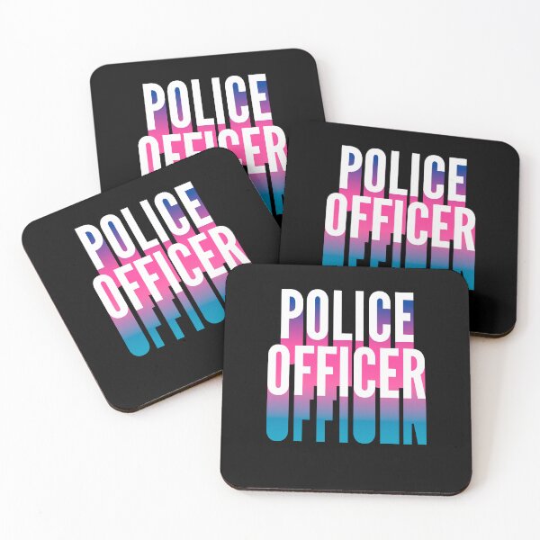 Item preview, Police Officer With Long Gradient Shadow designed and sold by SVPOD.