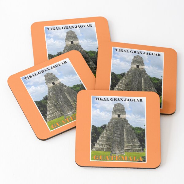 Item preview, GUATEMALA : Tikal Gran Jaguar Temple Tourism Advertising print designed and sold by posterbobs.