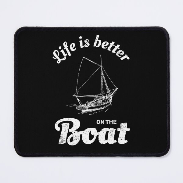 Item preview, Life is better on the boat retro yacht designed and sold by absolutdesign.