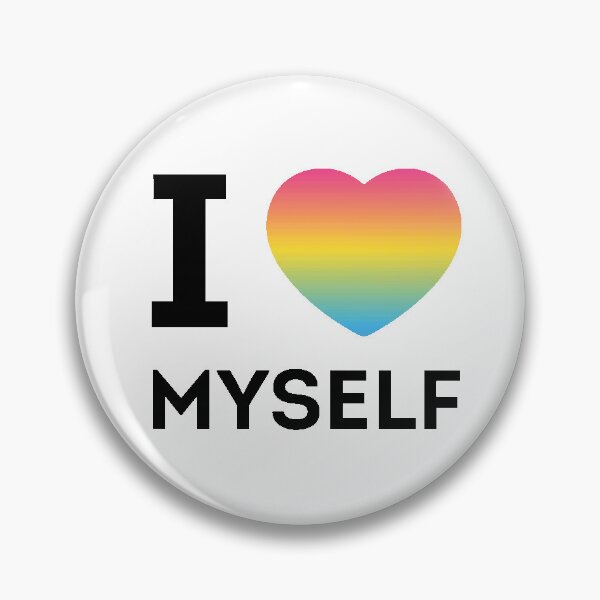 Item preview, I LOVE MYSELF STICKER (PANSEXUAL PRIDE FLAG) designed and sold by StylerIron.