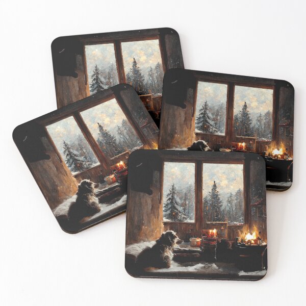 Item preview, Cozy Cabin with Dog designed and sold by Mental Synthetics.
