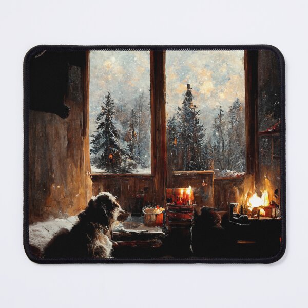 Item preview, Cozy Cabin with Dog designed and sold by Mental Synthetics.