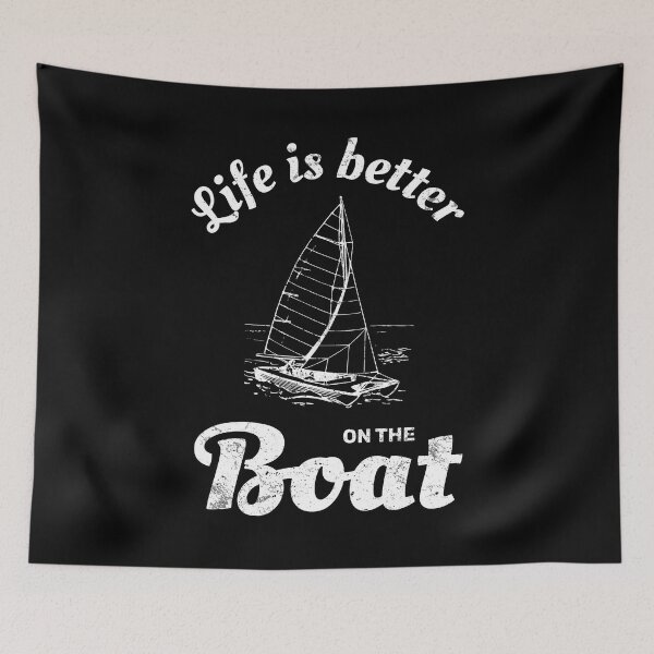 Item preview, Life is better on the boat yacht travel designed and sold by absolutdesign.