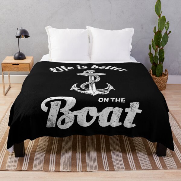 Item preview, Life is better on the boat anchor vintage designed and sold by absolutdesign.
