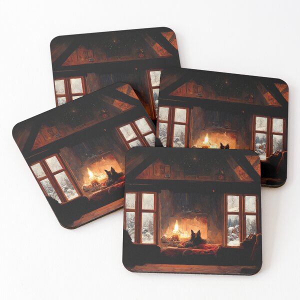 Item preview, Cozy Cabin with Dog designed and sold by Mental Synthetics.