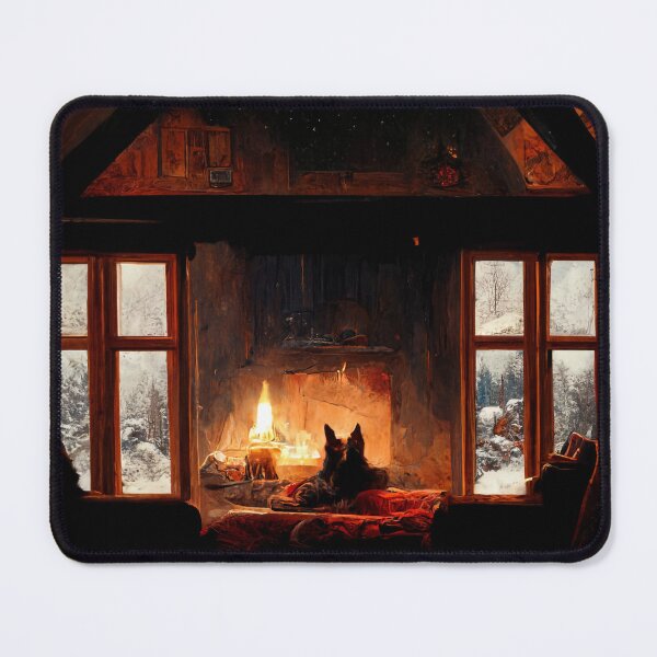 Item preview, Cozy Cabin with Dog designed and sold by Mental Synthetics.