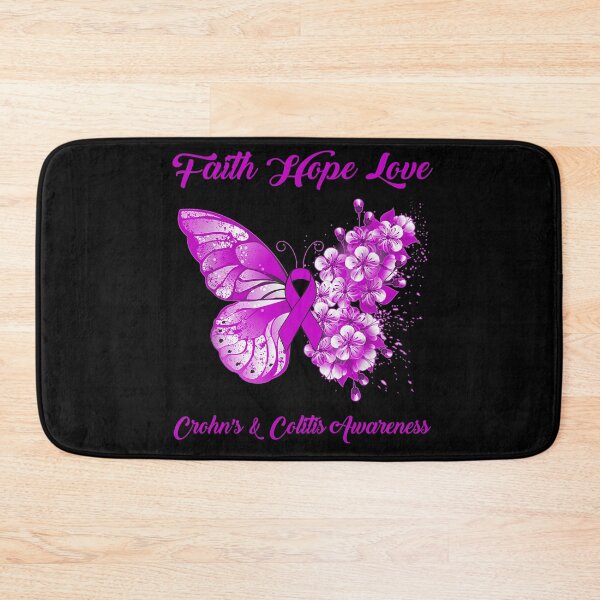 Item preview, Faith Hope Love Crohn's & Colitis Awareness Butterfly Ribbon Gifts designed and sold by Adropine.