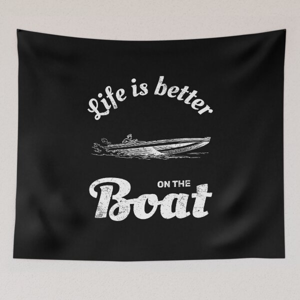 Item preview, Life is better on the boat motorboat designed and sold by absolutdesign.