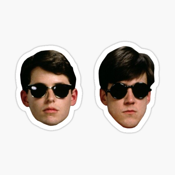 Ferris Bueller's Day Off - Ferris and Cameron Head Stickers Sticker