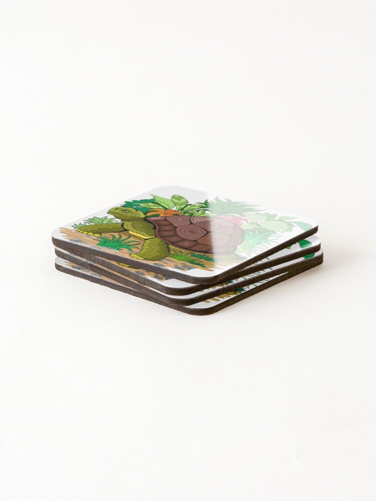 Thumbnail 4 of 5, Coasters (Set of 4), Turtle Tee designed and sold by RandaMay.