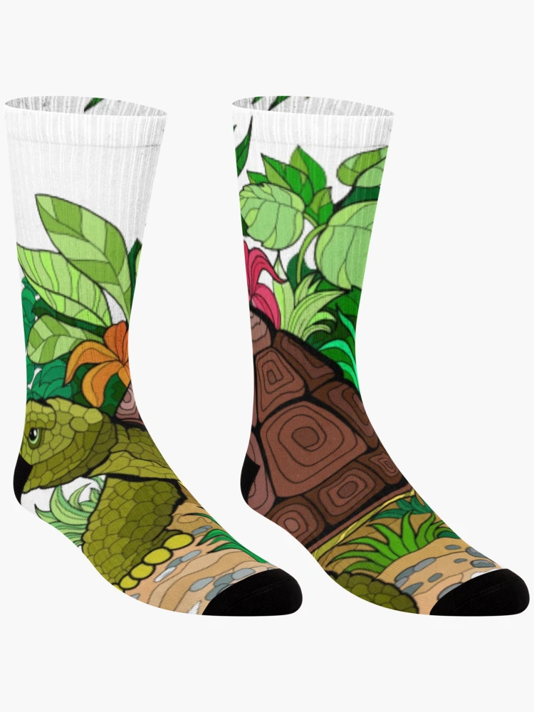 Thumbnail 3 of 5, Socks, Turtle Tee designed and sold by RandaMay.