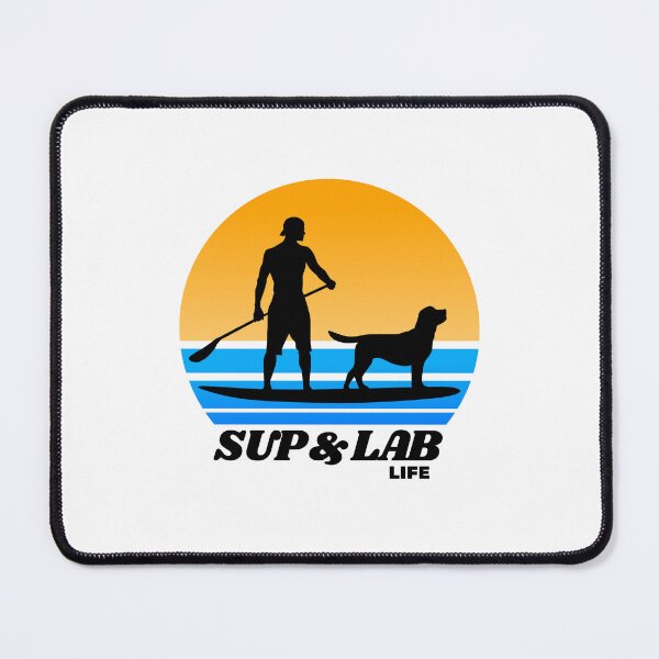 Item preview, SUP and Lab Life Paddleboarding Labrador Puppy Dog Dad designed and sold by Guarddogdrive.