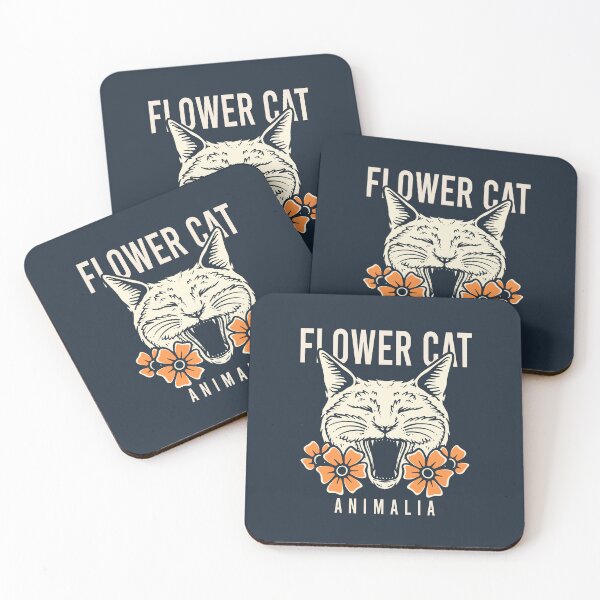 Item preview, Flower Cat Animalia Illustration designed and sold by rukurustudio.
