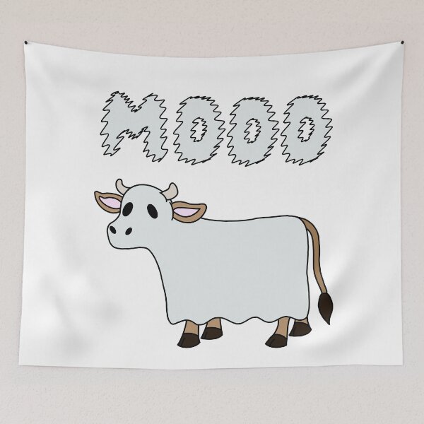 Item preview, Halloween Sheet Ghost Cow MOOO designed and sold by limitLIS.