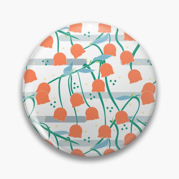 Item preview, Deep Orange Lily of the Valley Pattern designed and sold by Moyanana.