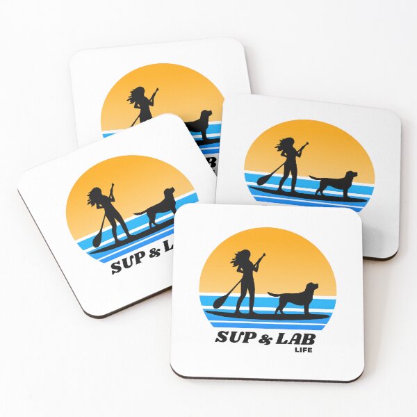 Item preview, SUP and LAB Life Standup Paddleboarding Labrador Puppy Dog Mom Gift designed and sold by Guarddogdrive.