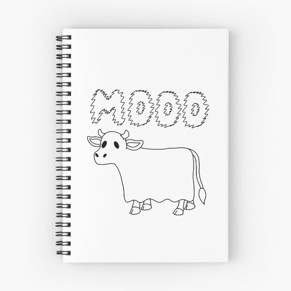 Item preview, Line Art of Halloween Sheet Ghost Cow MOOO designed and sold by limitLIS.