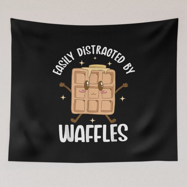 Item preview, easily distracted by Waffle Breakfast Foods designed and sold by dolsy-store.