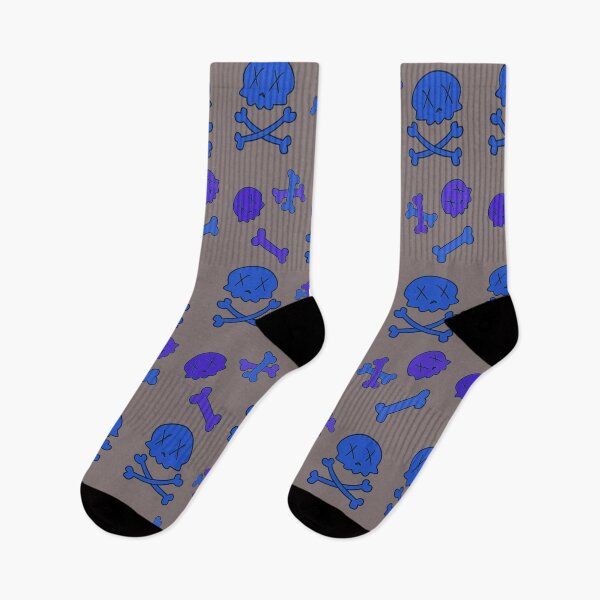 Item preview, Cutesy Raining Skull Essential Pattern In Indigo Blue Purple mix  designed and sold by SpaceQueenKee ⭐️⭐️⭐️⭐️⭐️.