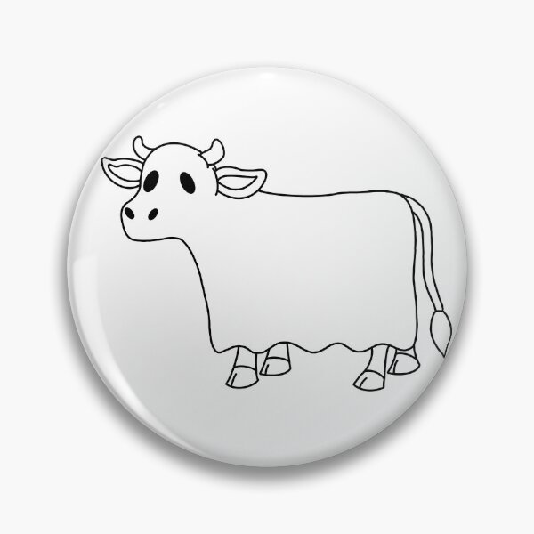 Item preview, Line Art of Halloween Cow Sheet Ghost designed and sold by limitLIS.