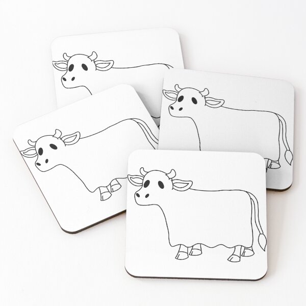 Item preview, Line Art of Halloween Cow Sheet Ghost designed and sold by limitLIS.