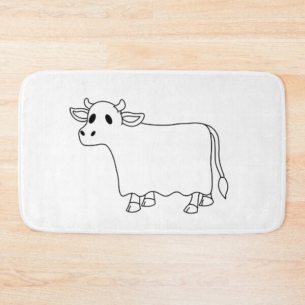 Item preview, Line Art of Halloween Cow Sheet Ghost designed and sold by limitLIS.