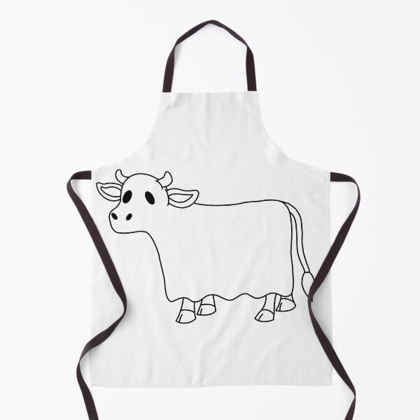 Item preview, Line Art of Halloween Cow Sheet Ghost designed and sold by limitLIS.
