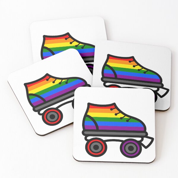 Item preview, Roller Derby Pride Flag Skate designed and sold by Widdershins  Art.