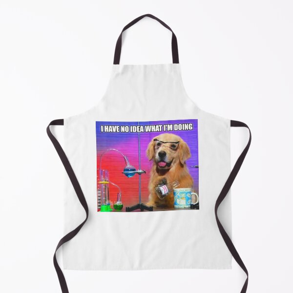 Item preview, HQ I Have No Idea What I'm Doing Chemistry Dog Meme designed and sold by fomodesigns.